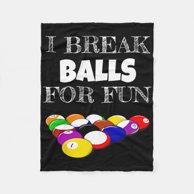 Miljarder 8 Boll Bassäng Player Sarcasm Novelty Hu Fleecefilt (Framsidan)