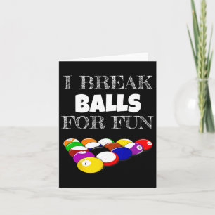 Miljarder 8 Boll Bassäng Player Sarcasm Novelty Hu Kort