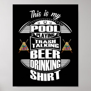 Miljarder 8 Boll Bassäng Player Sarcasm Novelty Hu Poster