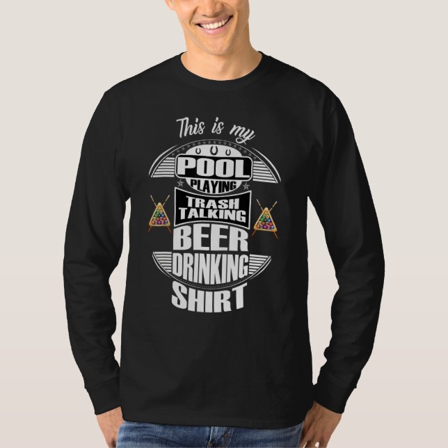 Miljarder 8 Boll Bassäng Player Sarcasm Novelty Hu T Shirt (Framsida)