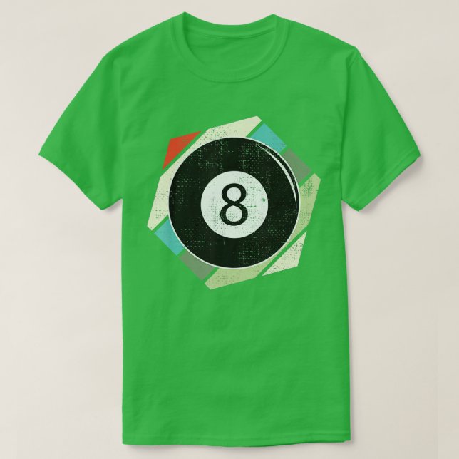 Miljarder 8 Boll Retro Kärlek för sportbiljardpris T Shirt (Design framsida)