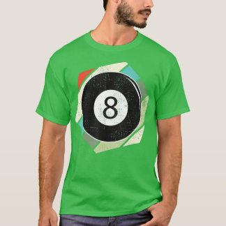 Miljarder 8 Boll Retro Kärlek för sportbiljardpris T Shirt