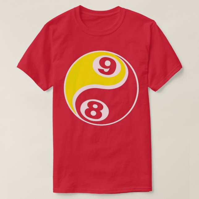 Miljarder Bassäng 8 Boll 9 Boll Skull 1 T Shirt (Design framsida)