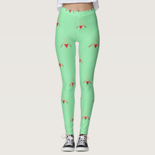 Miljarder bassäng på grönt leggings