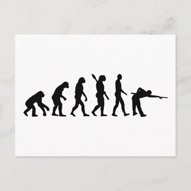 Miljarder i Evolution Bassäng Vykort (Framsida)
