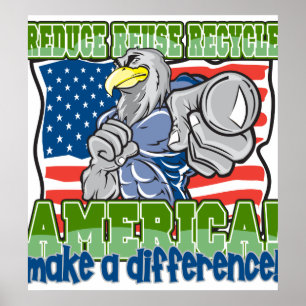 Miljö- Amerika Poster
