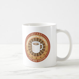 Miljö- forskare för ögonblick kaffemugg