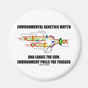 Miljö- genetikMottoDNA laddar miljön Magnet