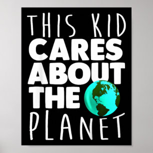 Miljö - klimatförändring grafi för barn poster