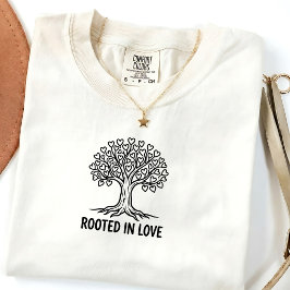 Miljö-T-shirt med litet citat om trädets tillväxt T Shirt