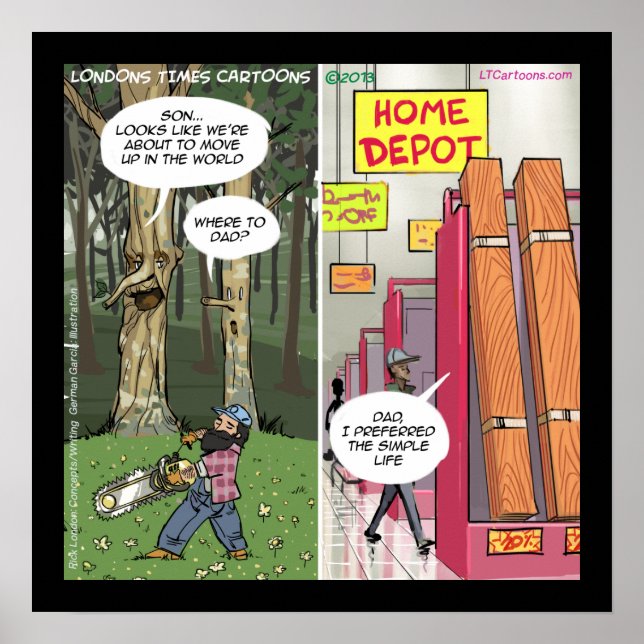 Miljö: Uppvärmt mobil Träd-Poster Poster (Framsidan)