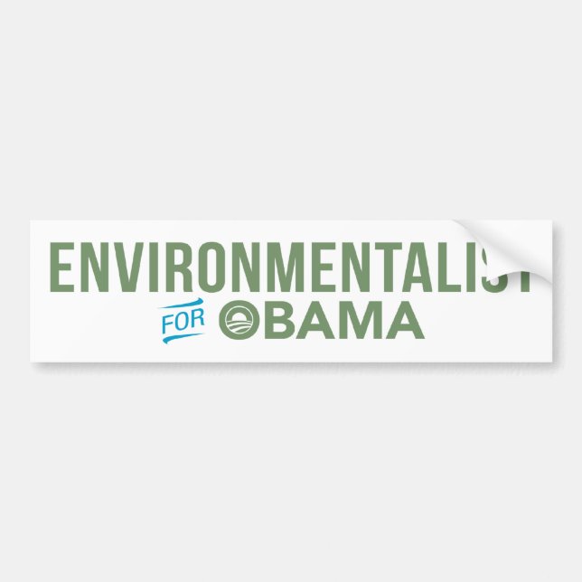 Miljöaktivist för den Barack Obama bildekalet Bildekal (Framsidan)