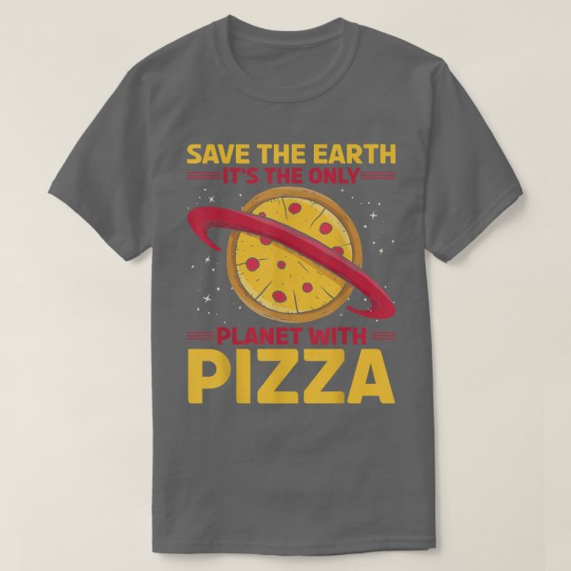Miljöaktivist Pizza Älskare Tee Funny Quote (Design framsida)