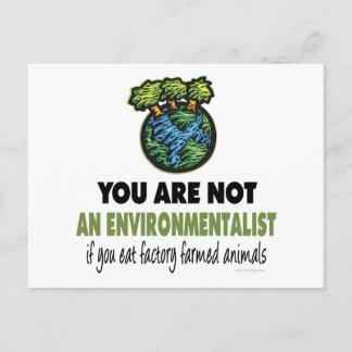 Miljöalist = Vegan, Vegetarian Vykort
