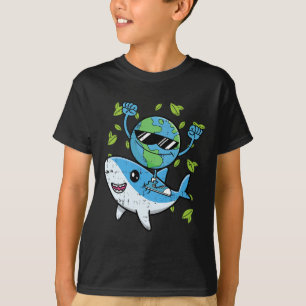 Miljödjurkonser för planeten Shark Earth Day T Shirt
