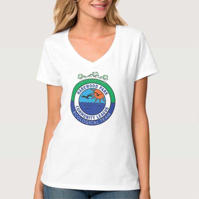 Miljögruppen Harewood Park Community League Ecolog T Shirt (Framsida)