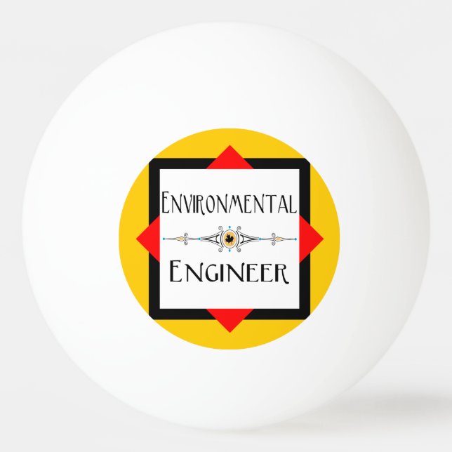 Miljöingenjör Dekorativ linje Pingisboll (Framsidan)