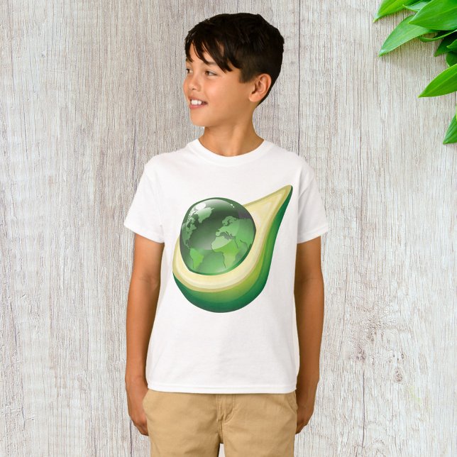 Miljöjorden Avocado Globe Sustainable Planet T Shirt (Skapare uppladdad)