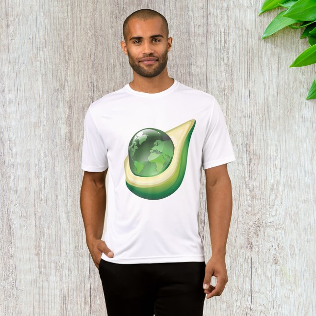 Miljöjorden Avocado Globe Sustainable Planet T Shirt (Skapare uppladdad)