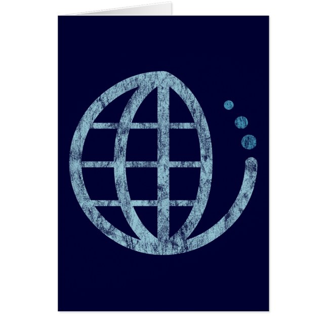 Miljöjorden: bevara vatten hälsningskort (Framsidan)