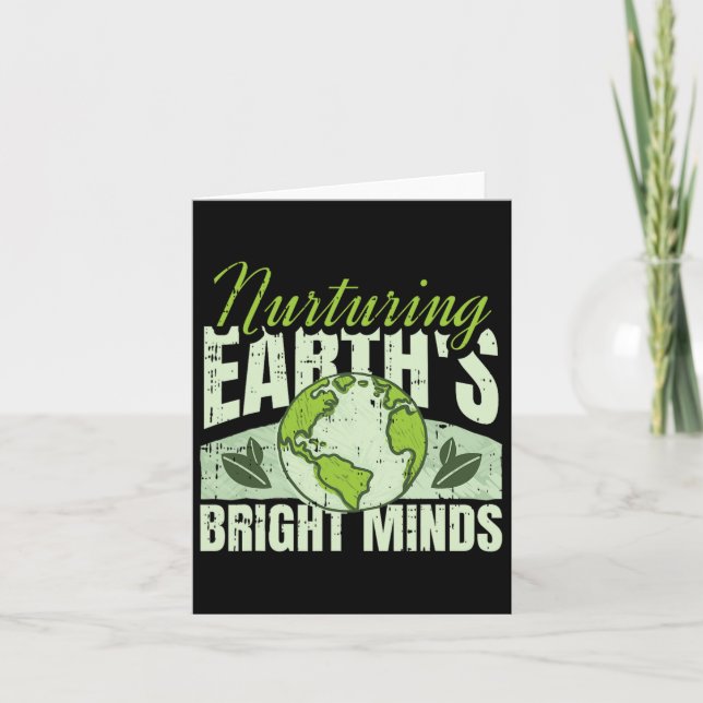 Miljökatastrof för Bright Minds Earth Day Kort (Framsida)