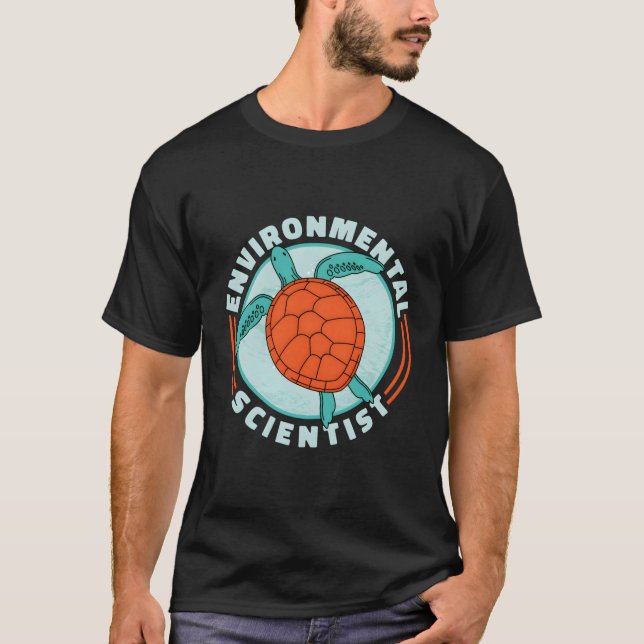 Miljökomponenter inom naturvetenskap t shirt (Framsida)