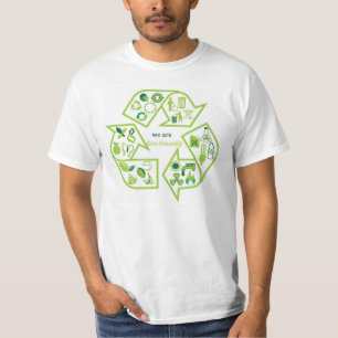 Miljömässigt eco-vänskapsmatch grön T-tröja Tee Shirt