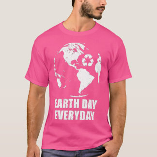Miljömedvetande varje miljödag på jorddagen t shirt