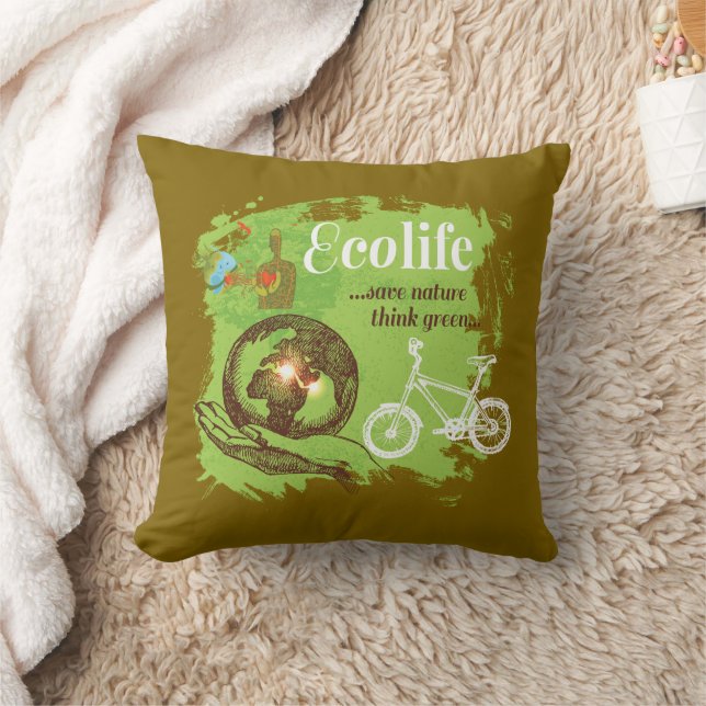 Miljömedvetandegrad för Nature Älskare Kudde (Filt)