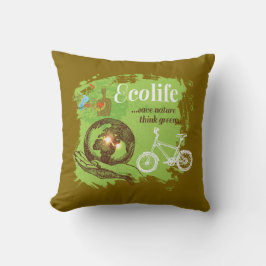 Miljömedvetandegrad för Nature Älskare Kudde