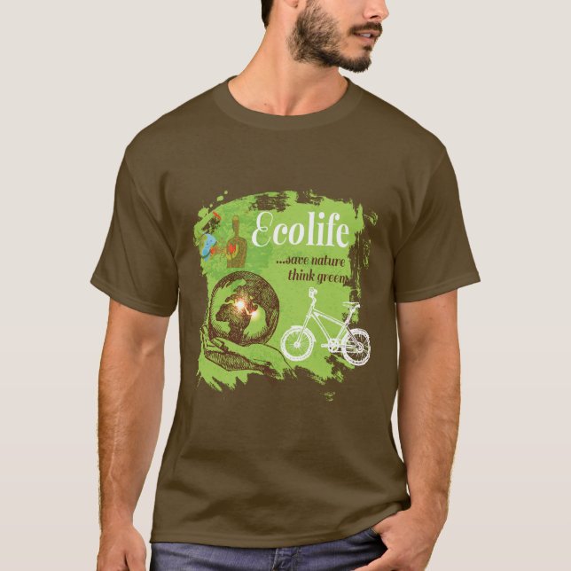 Miljömedvetandegrad för Nature Älskare T Shirt (Framsida)