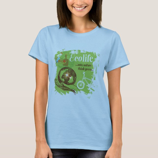 Miljömedvetandegrad för Nature Älskare T Shirt (Framsida)
