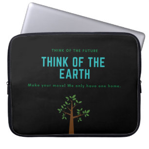Miljömedvetandet stoppar klimatförändringen laptop fodral