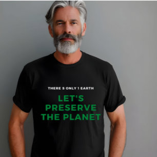 Miljömedvetandet stoppar klimatförändringen t shirt