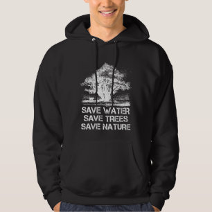 Miljömedvetenhet om naturskydd hoodie
