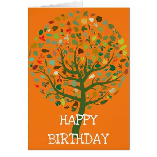 Miljömiljö för miljömärket Greenie träd Hälsningskort (Framsidan)