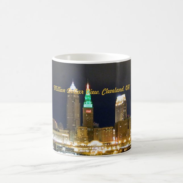 Miljon dollar beskådar, den Cleveland OH muggen Kaffemugg (Center)