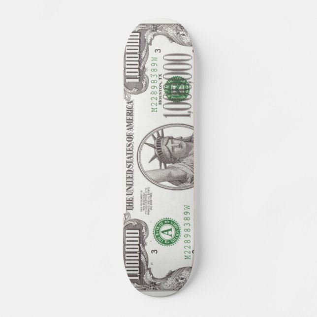 Miljon dollar skateboard bräda 19,5 cm (Framsida)