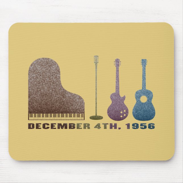 Miljon dollarkvartett instrumenterar - färg musmatta (Framsidan)