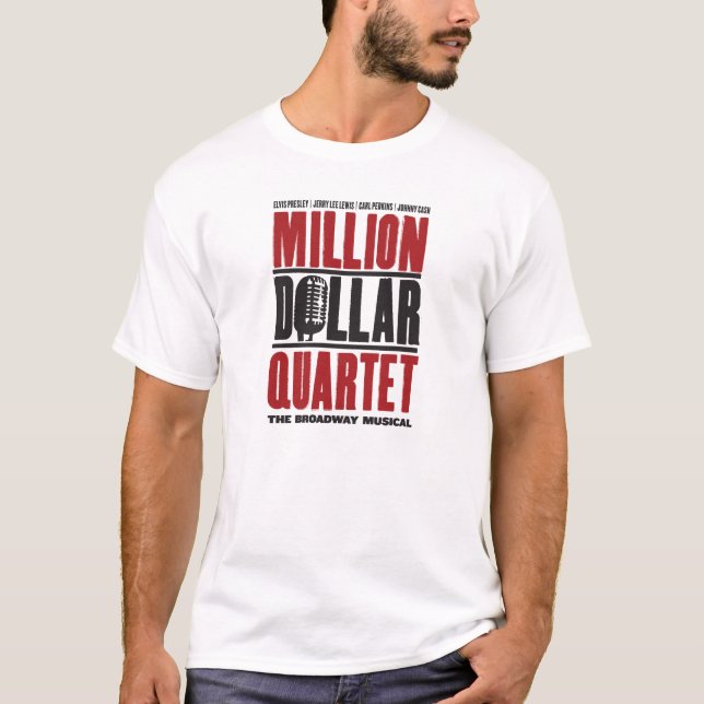 Miljon dollarkvartettlogotyp t-shirt (Framsida)