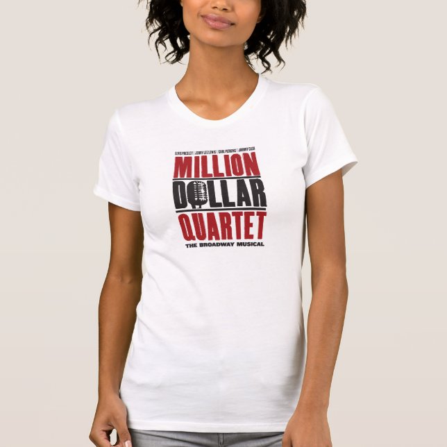 Miljon dollarkvartettlogotyp tee shirt (Framsida)