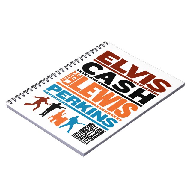 Miljon dollarkvartettnamn anteckningsbok med spiral (Vänstra Sidan)