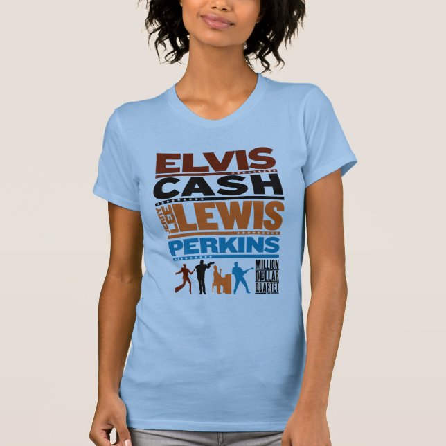 Miljon dollarkvartettnamn t shirt (Framsida)