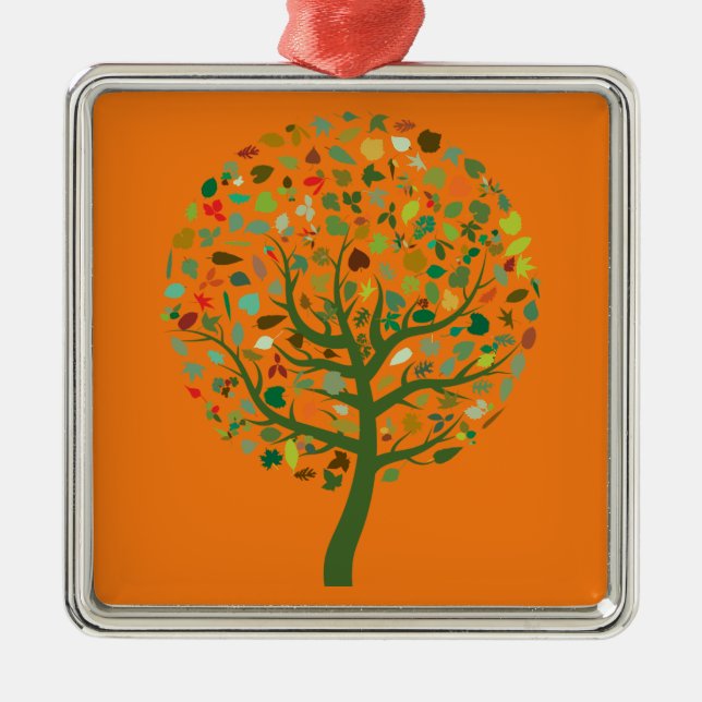 Miljön Greenie Söt träd Julgransprydnad Metall (Framsidan)