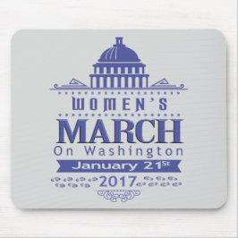 Miljon kvinna mars på Washington Mousepad 2017 Musmatta