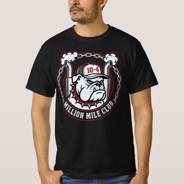 Miljon mils klubb lastbilschaufför present t shirt (Framsida)
