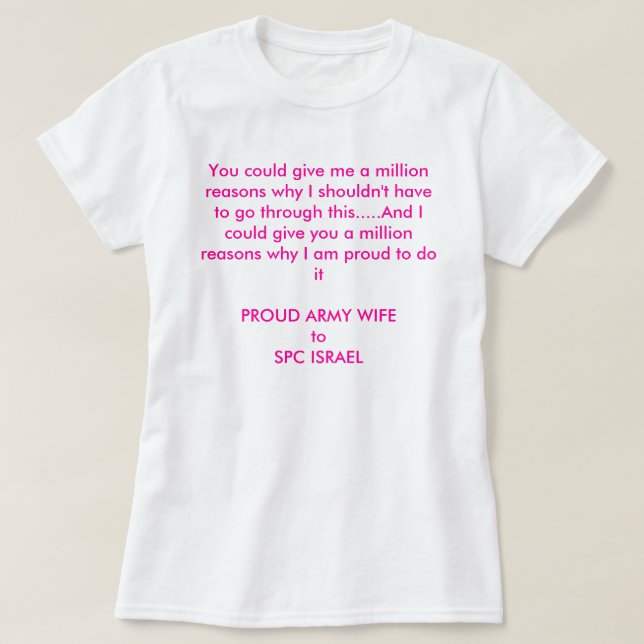 miljon resonerar anpassningsbar t shirt (Design framsida)