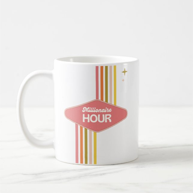 'Miljonärstimmar' Entreprenör Side Hustlers 5am  Kaffemugg (Vänster)