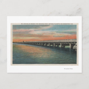 Miljondollarbron över Manatee River. Vykort