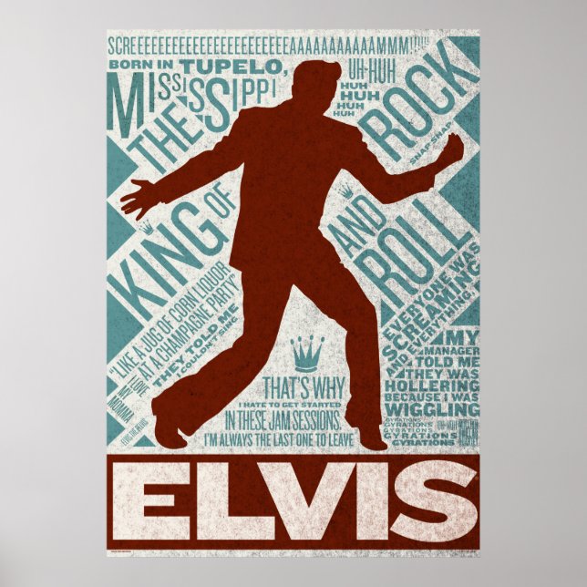 Miljondollarkvartetten Elvis Type Poster (Framsidan)